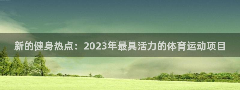 速播体育直播：新的健身热点：2023年最具活力的体育运动项目